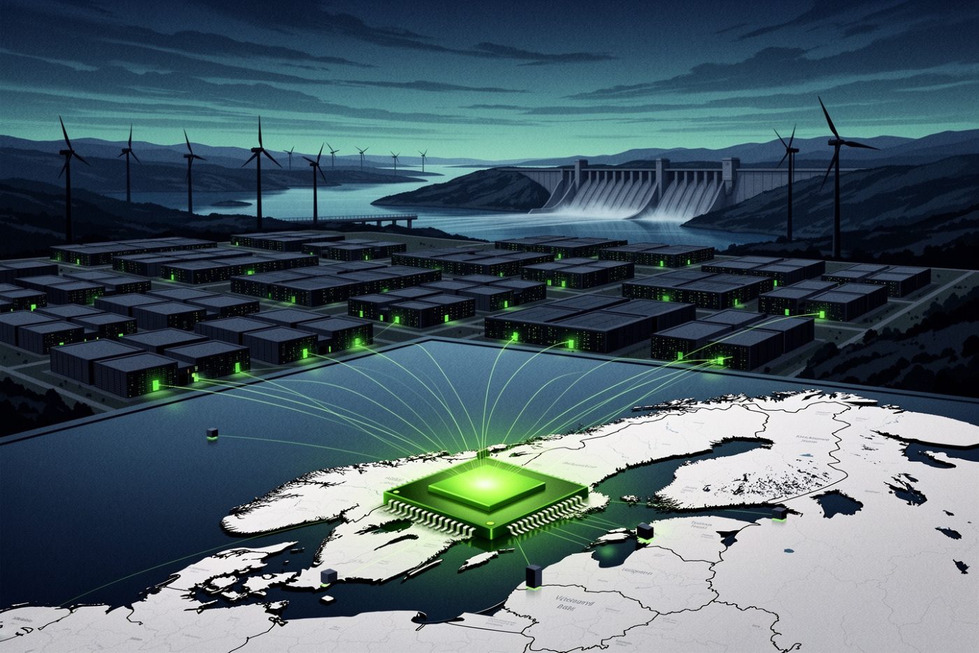 Nvidia agerer nu som matchmaker for nordiske AI-datacentre